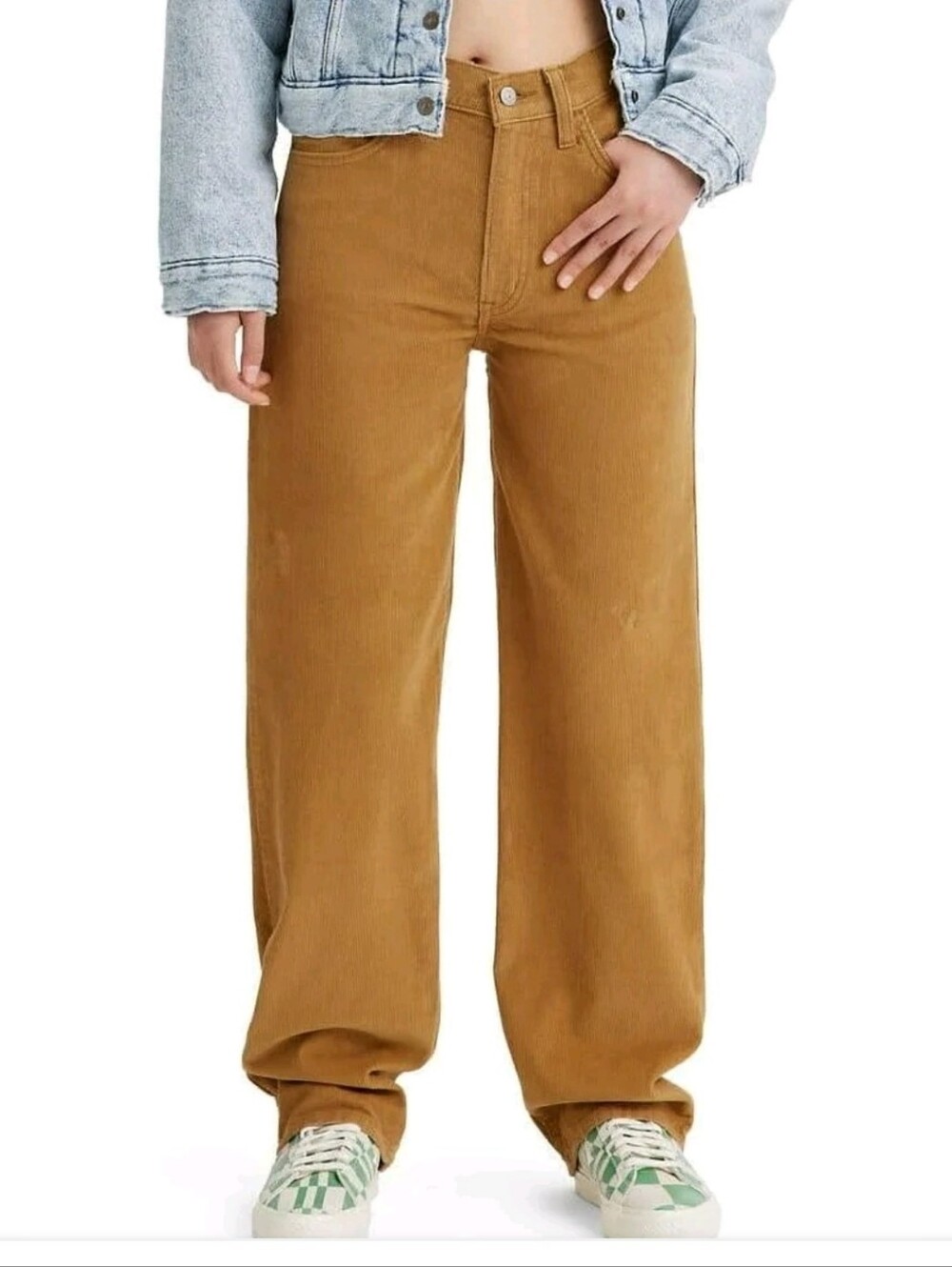 LEVIS WOMENS 94 BAGGY STRAIGHT CORDUROY PANTS